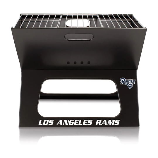 Picnic Time Los Angeles Rams Black Charcoal Grill Polyester | 775-00-175-334-2