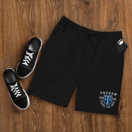 Truham School For Boys Embroidered Men's Fleece Shorts, Heartstopper, Goes With Shirt, Tee, Sweater, Gift