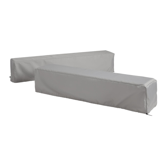 Universal Outdoor Patio Dining Bench Cover: Natural - Fabric by World Market