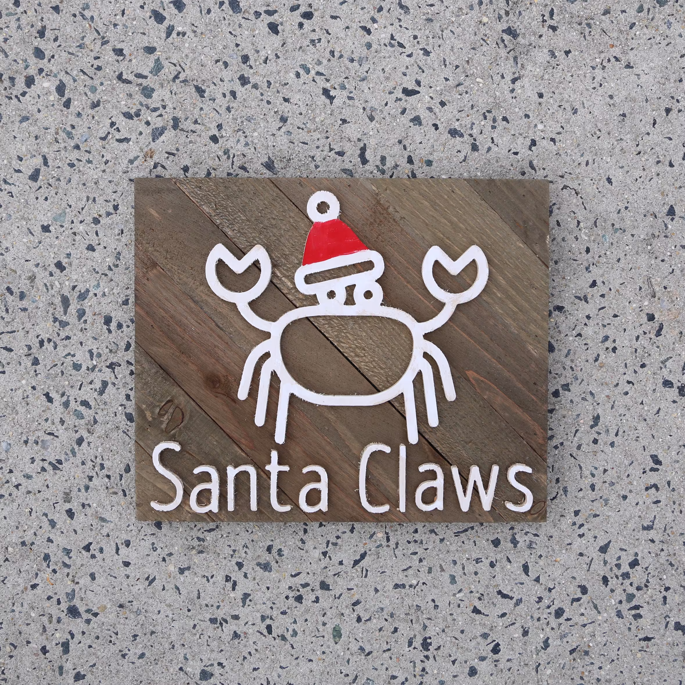 Santa Claws Original - Christmas Sign Cute Sign Cheap Free Shipping