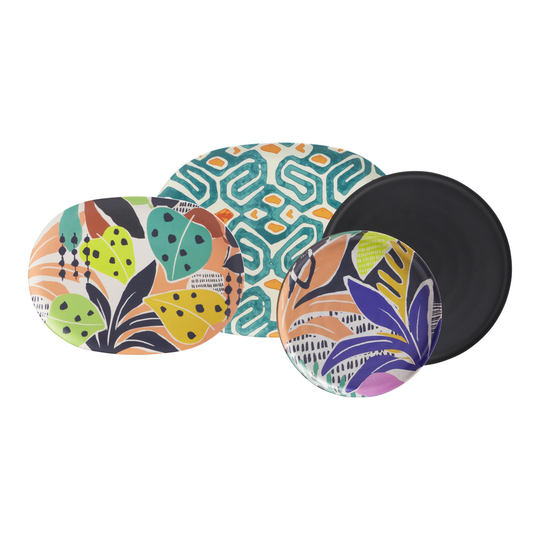 Multicolor Bahia Brights Melamine Dinnerware Collection by World Market
