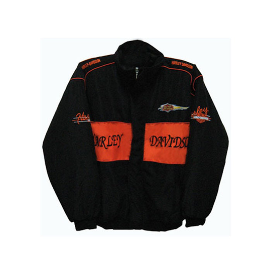 Harley-Davidson Black & Red Motorcycle Jacket Racing Jacket| Nascar Jacket | Racer Motorsport