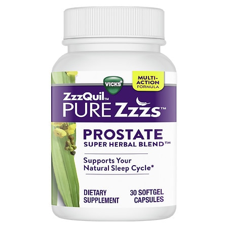 PURE Zzzs Prostate Super Herbal Blend, Nighttime Melatonin Sleep Aid - 30.0 ea
