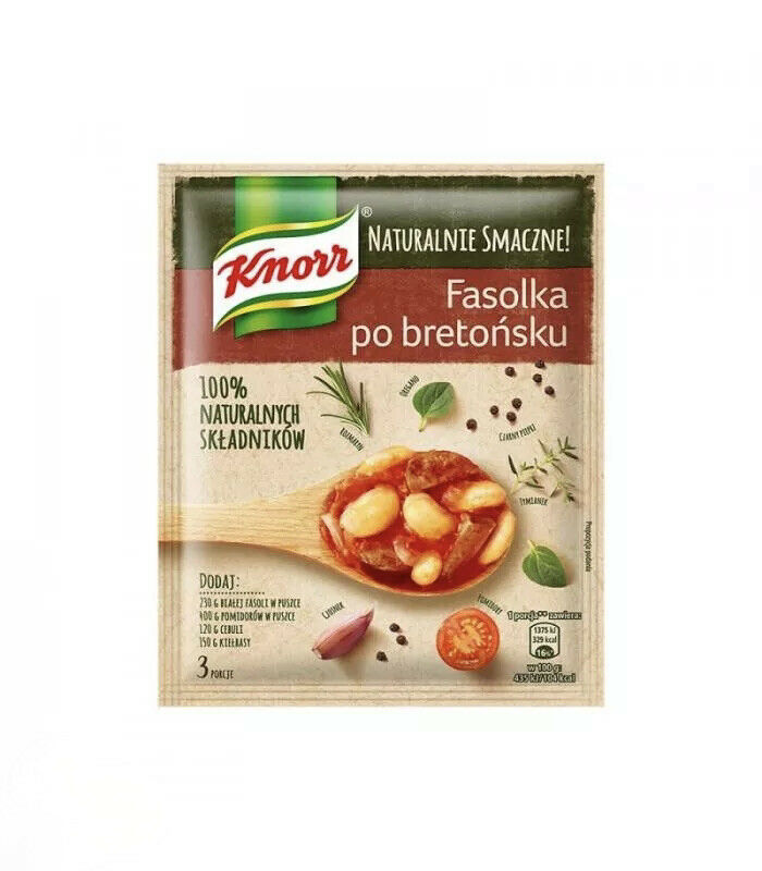 Knorr Fasolka po Bretosku Breton style beans dish FREE SHIP SaLe exp.4.2021