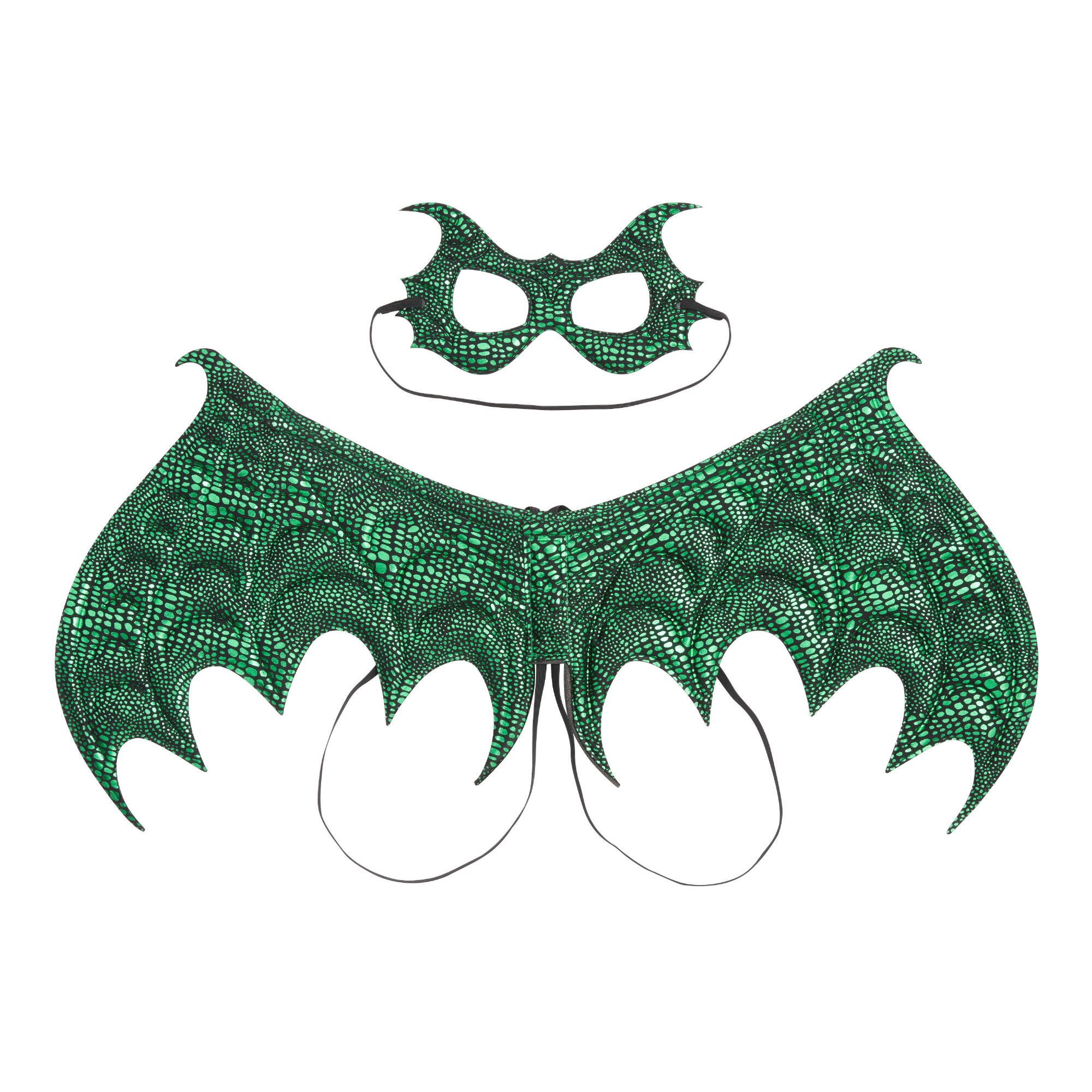 Little Adventures Kids Green Dragon Dress Up Costume: Red - Polyester by World Market