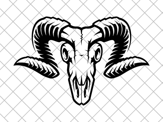 Ram Skull Vinyl Decal Sticker, 4x4 Trucks Cars Laptop Decal, For Adventure Cars, Ram Skull
