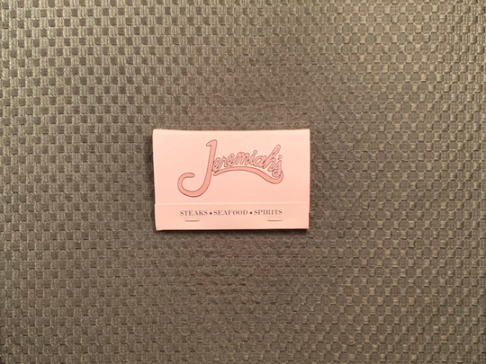 Vintage Matchbook, Jeremiahs, Seafood, Steak, Restaurant, California, 40 Strike, with All Match Sticks, Free Ship in Usa