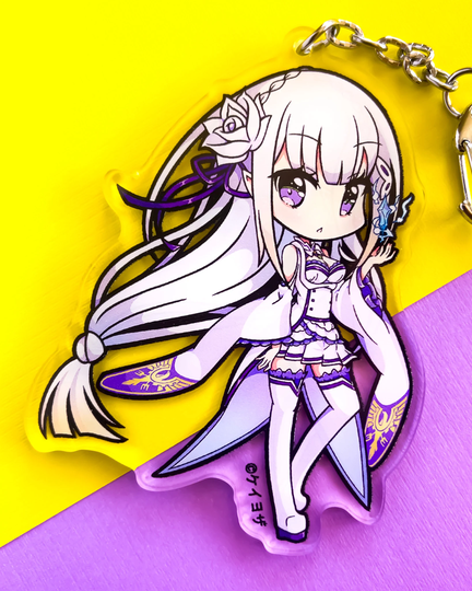 Emilia 3.5" Acrylic Charm | Double Sided