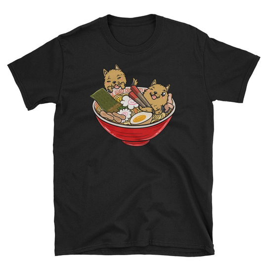 Yorkshire Terrier Japanese Ramen Kawaii Shirt, Funny T-Shirt, Yorkie Dog T Shirt