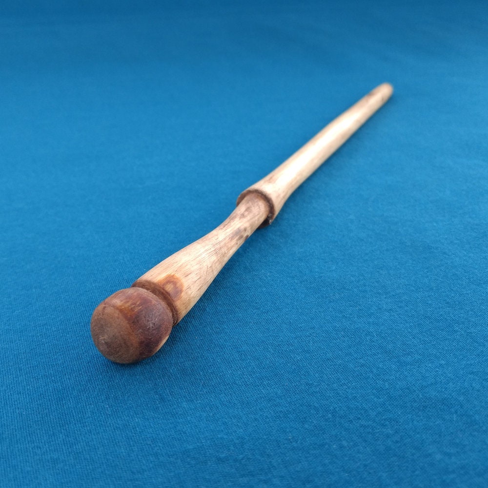 Wand, Hand Carved, Cottonwood, 8.5, Costume, Cosplay, Halloween, Magic, Pagan, Viking - Made & Carved in The Usa