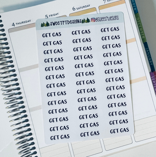 Get Gas Script Planner Stickers