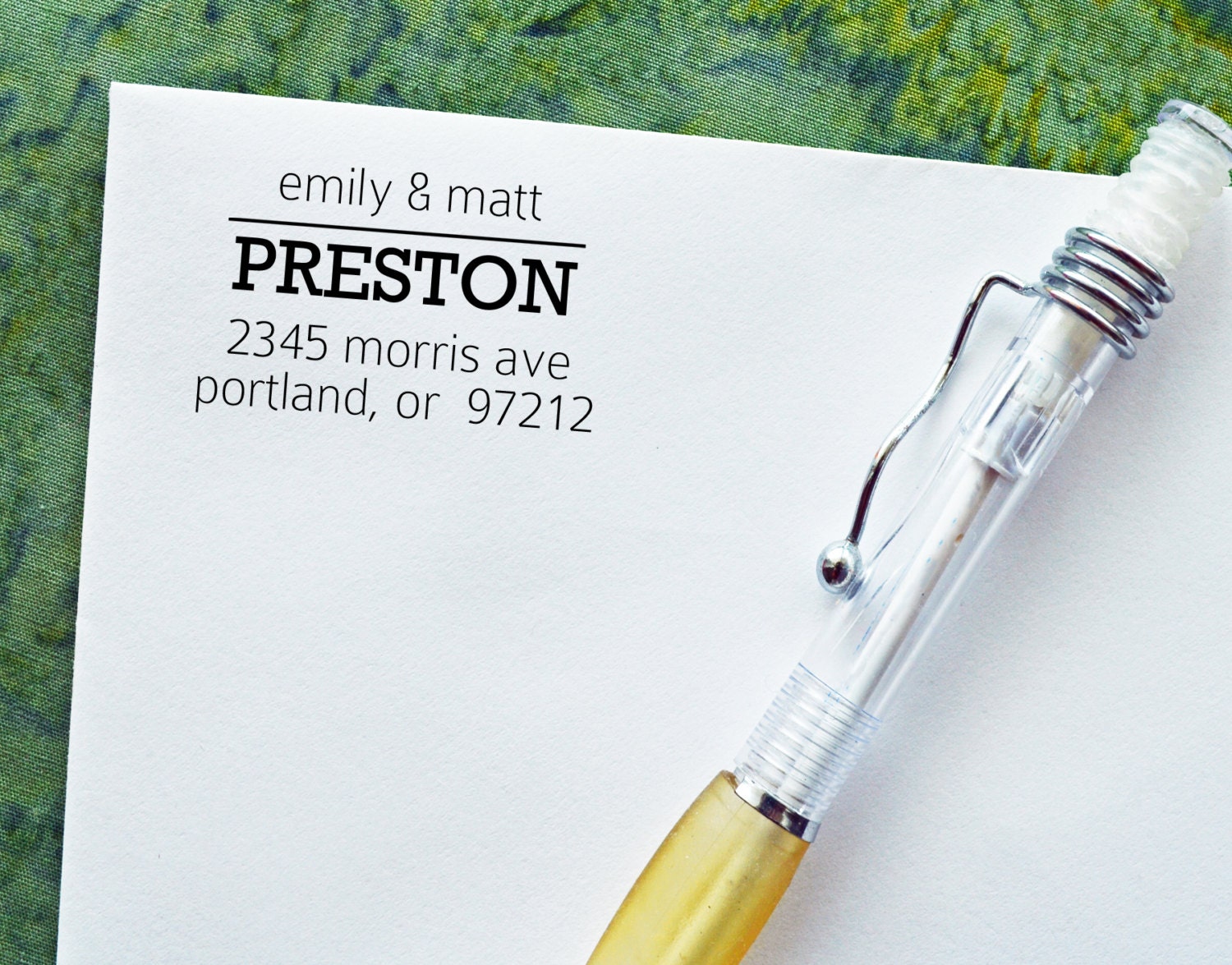 Personalized Address Stamp - Housewarming Gift Wedding