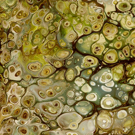 Surf in Moss Green From Fusion Blender Collection By Quilting Treasures - 100% Cotton You Choose Cut