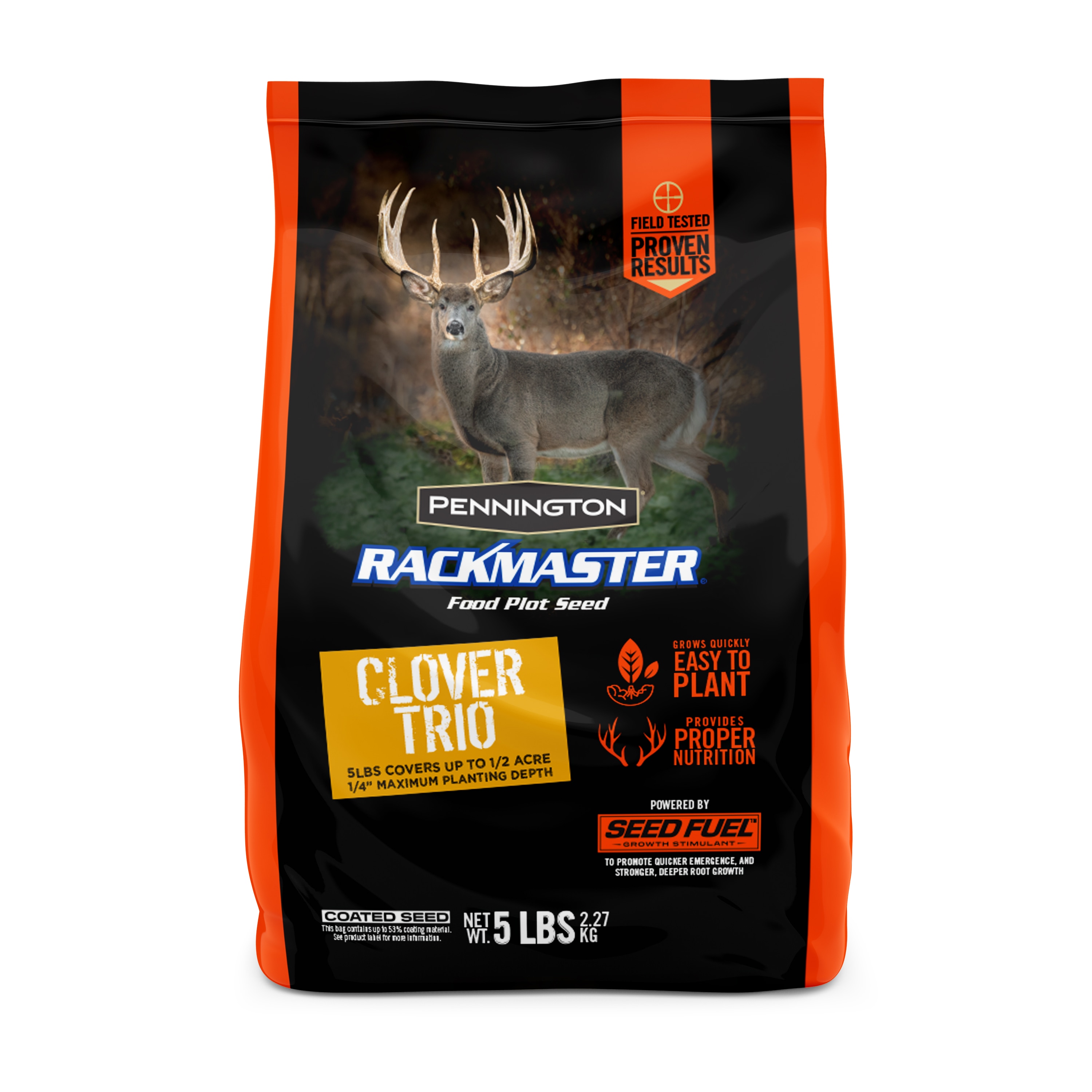 Pennington Rackmaster Clover Trio Food Plot Seed 5-lb Mixture/Blend Grass Seed | 2149629562