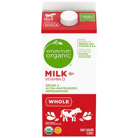 Kroger Simple Truth Organic Whole Milk - 64.0 fl oz