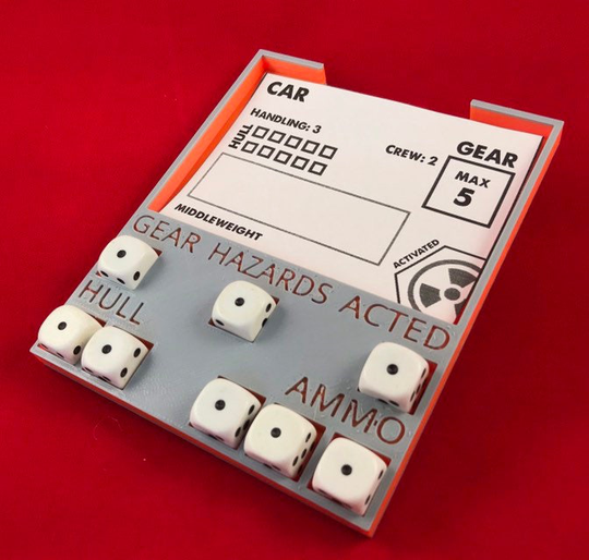 Gaslands™ Compatible Vehicle Tray - Custom 3D Printed