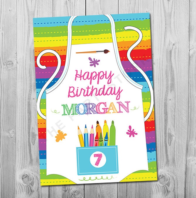 Paint Party Sign, Banner Birthday Painting Backdrop Decorations Printable Decor