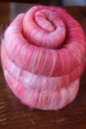 Sweet Rolls - Rolags Hand Blended For Spinning 1 Oz Increments "Giavonna"