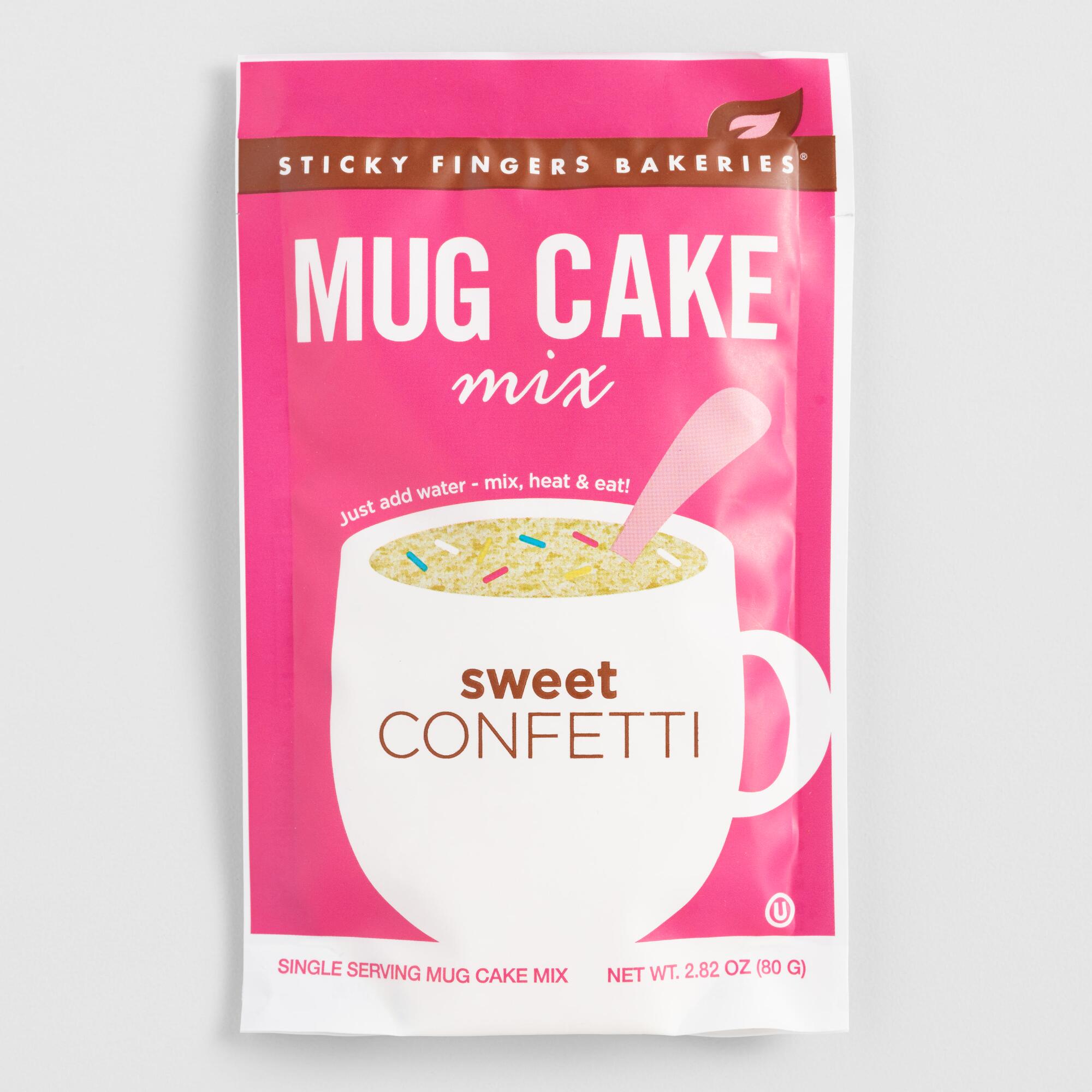 Sticky Fingers Sweet Confetti Mug Cake Mix Set Of 4 by World Market
