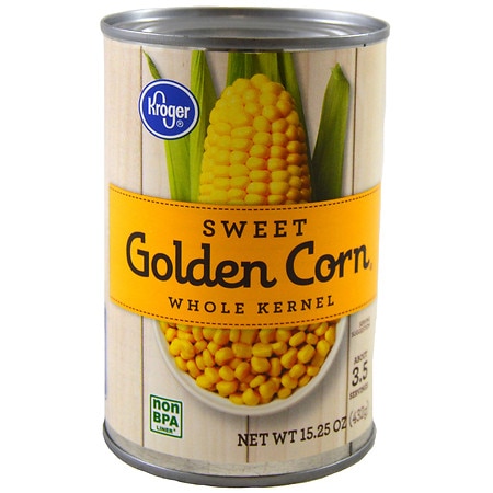 Kroger Sweet Whole Kernel Golden Corn - 15.25 oz