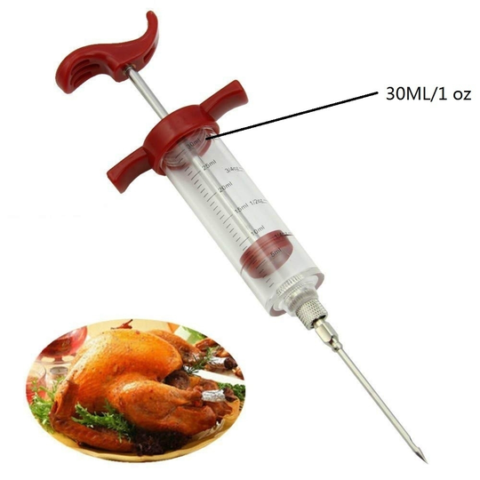 Kitchen Turkey Syringe 30ml BBQ Marinade With 1 Needle