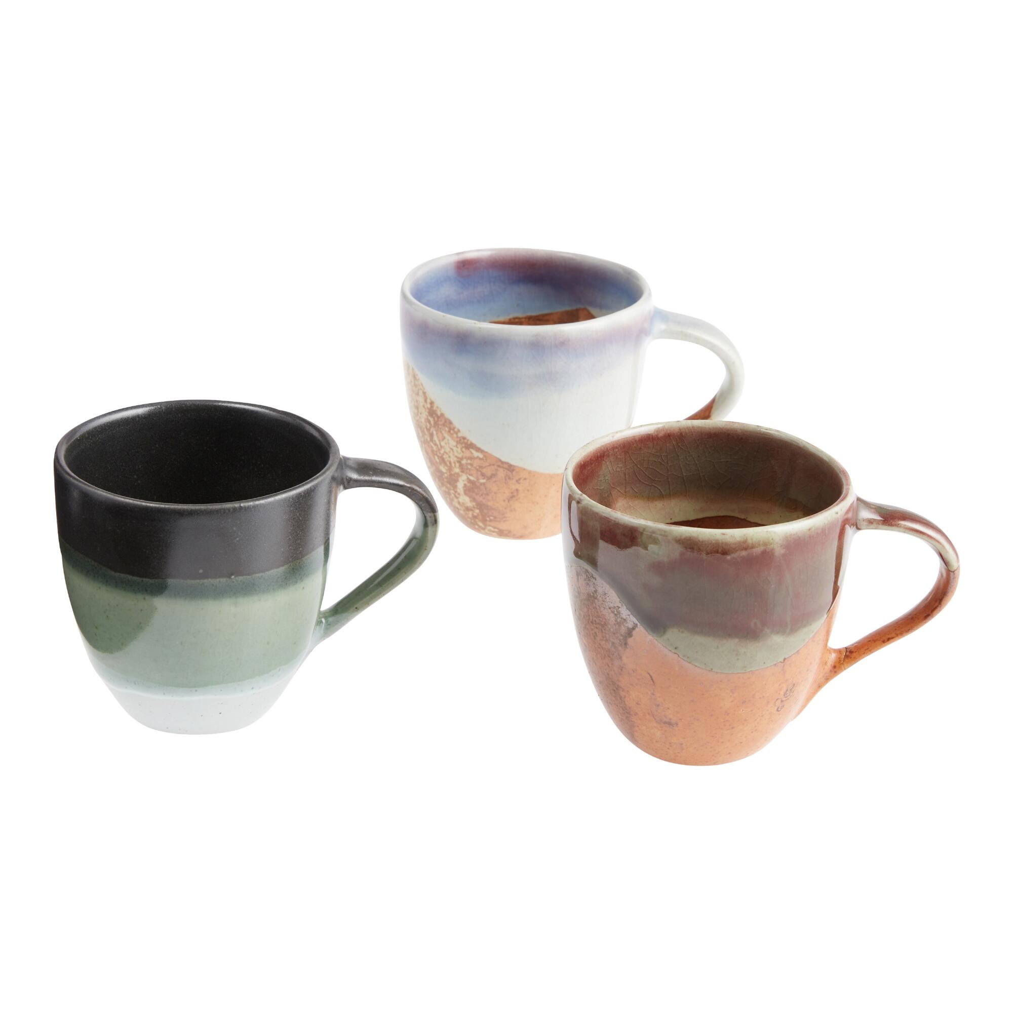 Organic Stoneware Mugs Set of 3 by World Market