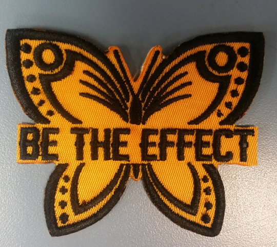 Be The Effect Embroidered Patch, Butterfly Applique Iron On Patch