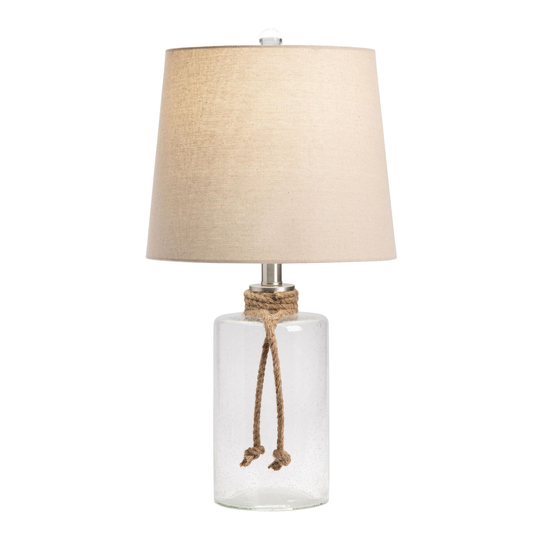 Glass Jug and Rope Avoca Table Lamp: Natural by World Market