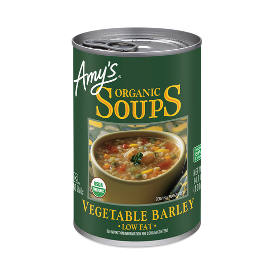 2-Pack Amy's Vegetable Barley Soup 14.5 oz. can