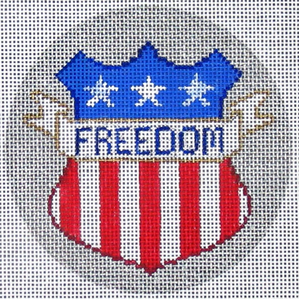 Needlepoint Handpainted Amanda Lawford Freedom 4 -Free Us Shipping