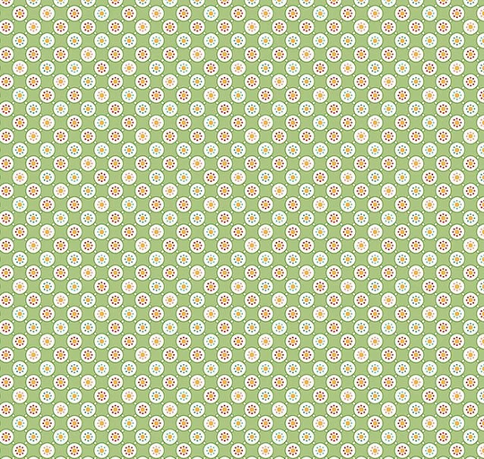 Cook Book Bubbles Granny Smith, Lori Holt For Riley Blake, 1/2 Yard - Cut Continuously, C11767-Grannysmith