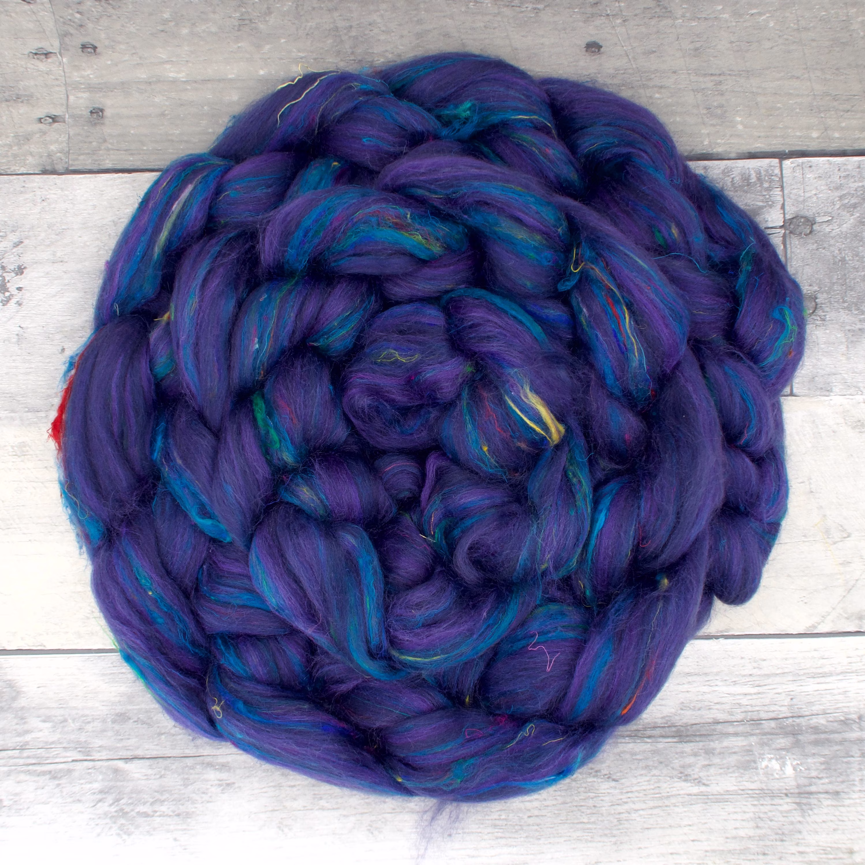 Merino/Bamboo Sari Silk, 4Oz, Combed Top Signature Blend, Wool Roving, Soft For Spinning, Spinning Fiber
