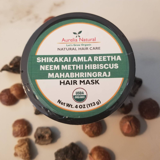 Ayurveda Herbal Hair Mask Powder 3 Oz | Organic Herbal Hair