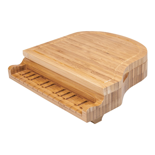 Bamboo Grand Piano Cheese Board Set by World Market