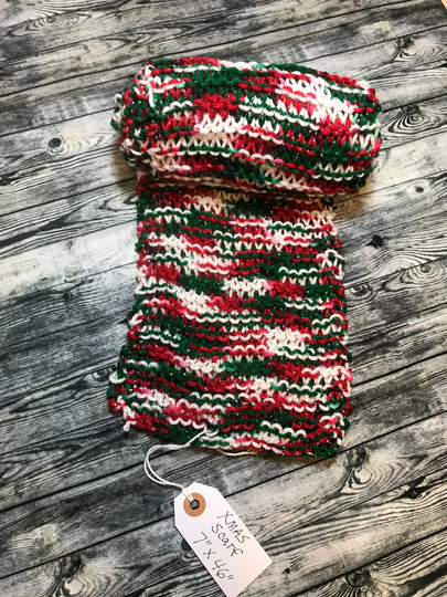 Knitted Christmas Scarf