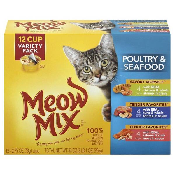Meow Mix Cat Food Variety Pack