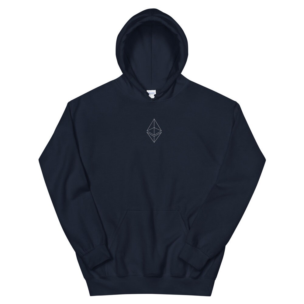 Ethereum Embroider Logo Heavy Blend Unisex Hoodie