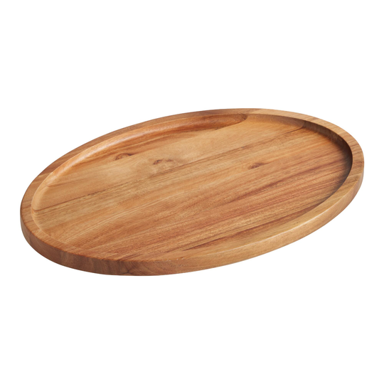 Oval Acacia Wood Trencher Cutting Board: Brown by World Market