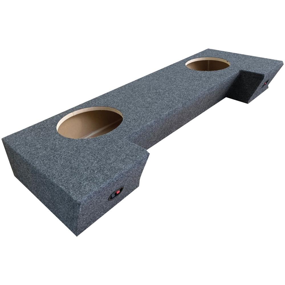 Atrend Dual Sealed Carpeted Enclosure for Dodge Ram Quad Cab 2019 and Up (12 Inch) in Black | ATRA20212CP19