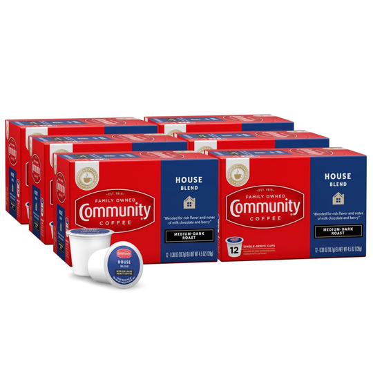 Community Coffee 72-Pack House Blend Single-Serve Coffee K-cup | 16298-6