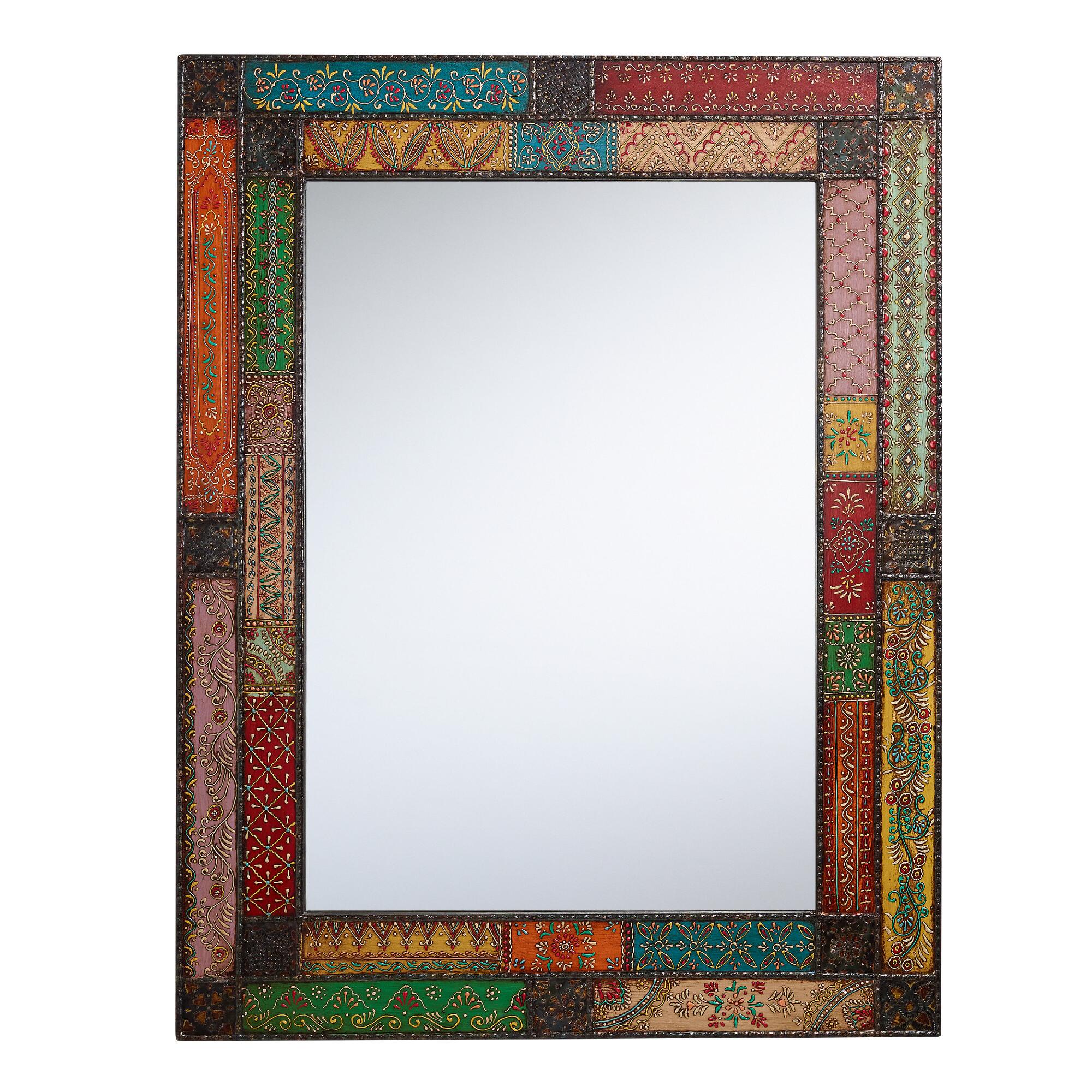 Metal Patchwork Kavana Mirror: Multi - Large by World Market