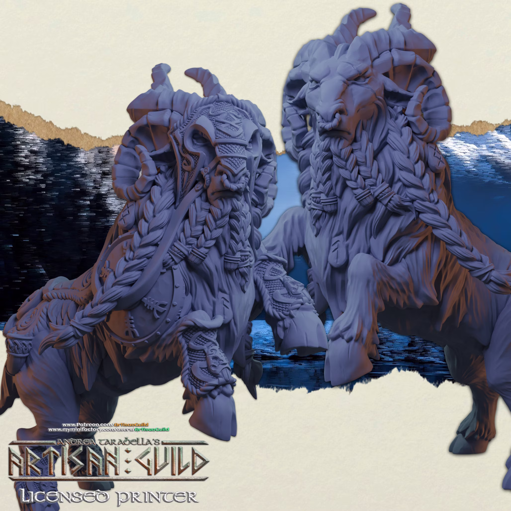 Great Ram By Artisan Guild | Armored/Non-Armored, Color Splash Available [Gerta On Lok-Ghobar The Ram]