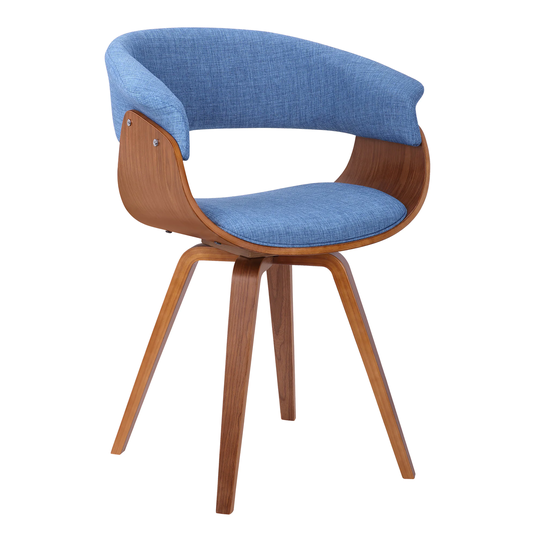 Armen Living Summer Contemporary/Modern Polyester/Polyester Blend Upholstered Arm Chair (Wood Frame) in Blue | LCSUCHBLUE