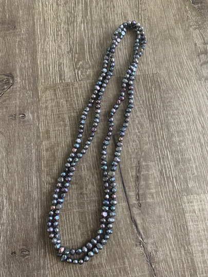 Black Pearls Freshwater Large Strand 27.5" Wow Beautiful