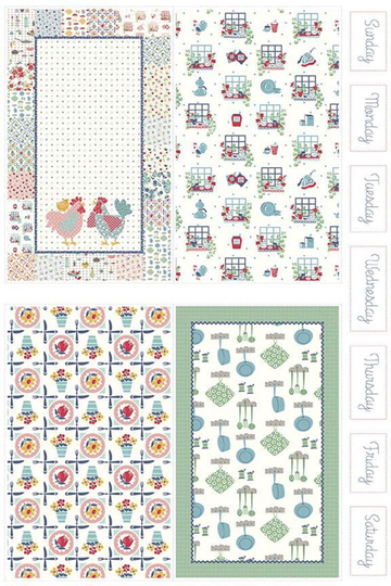 Cook Book Home Décor Kitchen Towel Panel Chicken