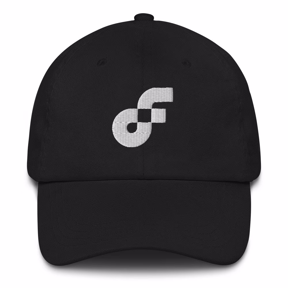 Flow Hat, Embroidered Dad Cap, Crypto Gift