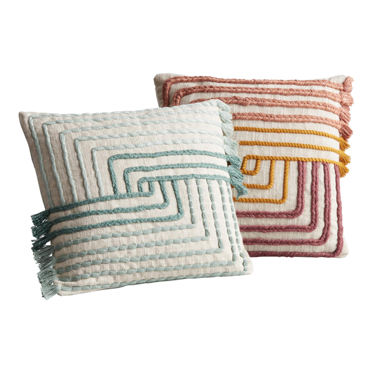 Multicolor Geo Tufted Throw Pillow by World Market