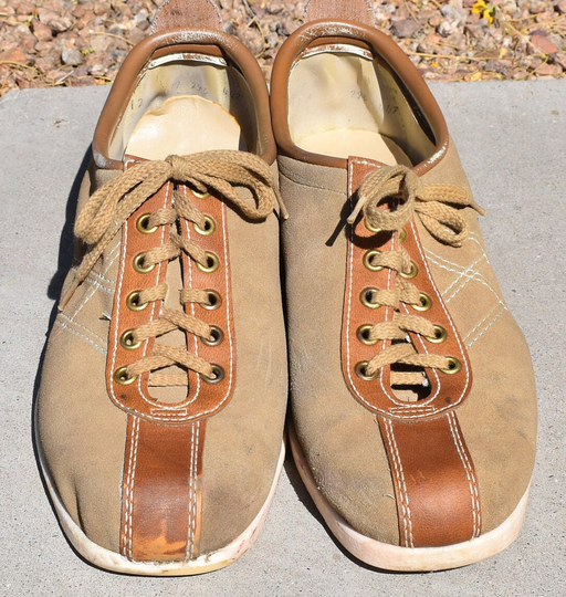 Vintage Amf Bowling Shoes Tan Size 12 Free Shipping