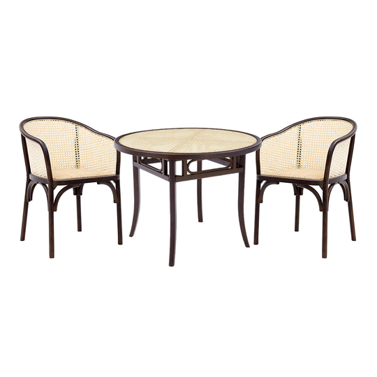 Walnut Wood and Cane Dora Dining Collection by World Market