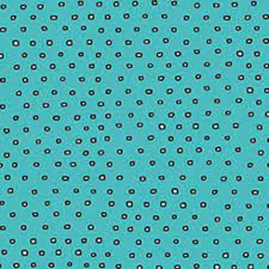 Pixie Square Dot Blender - Aqua Blue Fabric By Ink & Arrow
